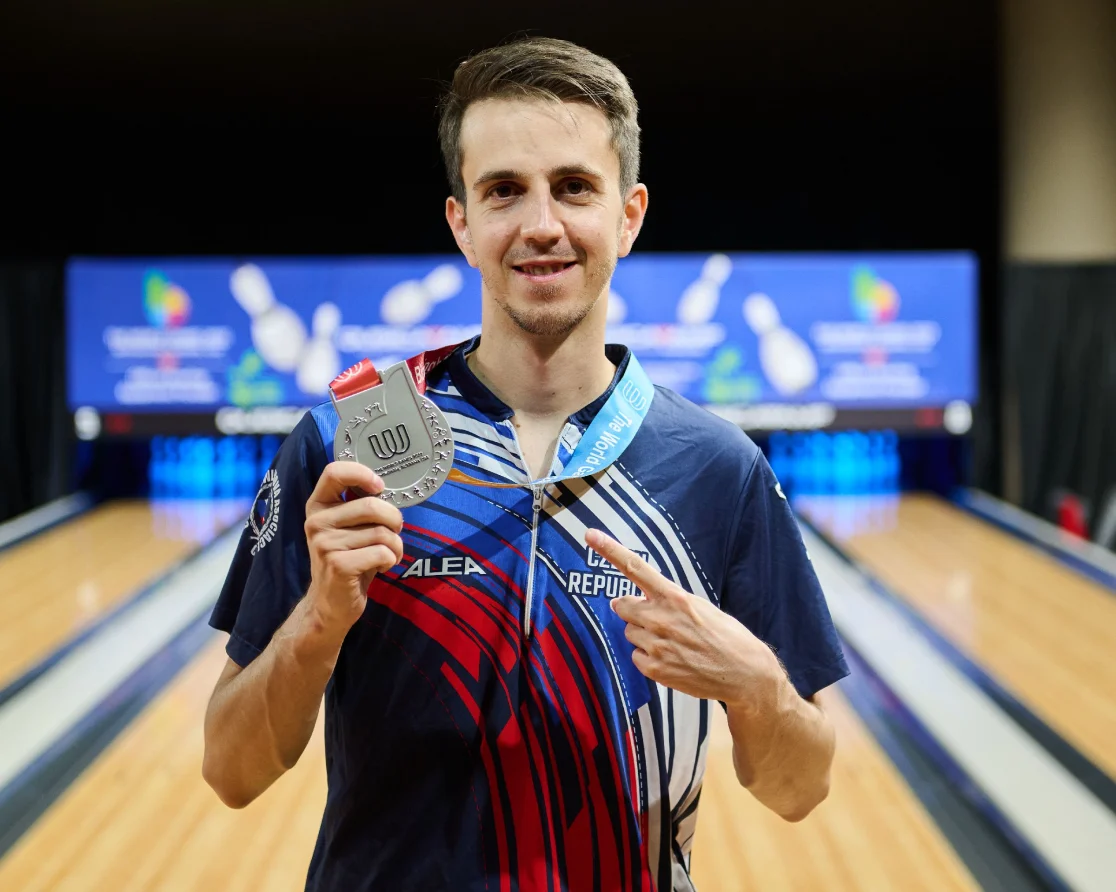 První start a hned stříbro. Lorenc vybojoval na Světových hrách první medaili z bowlingu