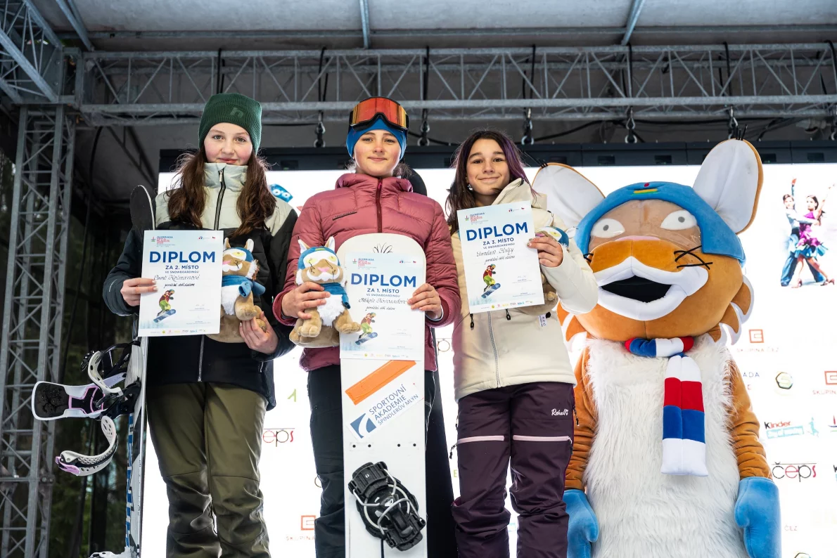 Překonala tátu! Jihočeská snowboardistka Kolmanová slaví stříbro z Olympiády dětí a mládeže
