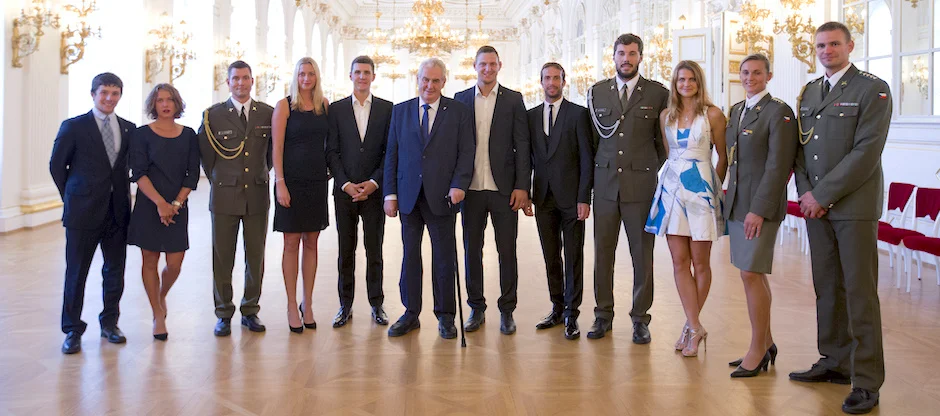 Prezident Zeman přivítal na Pražském hradě výpravu pro Rio, medailisty ocenili i premiér Sobotka a primátorka Krnačová
